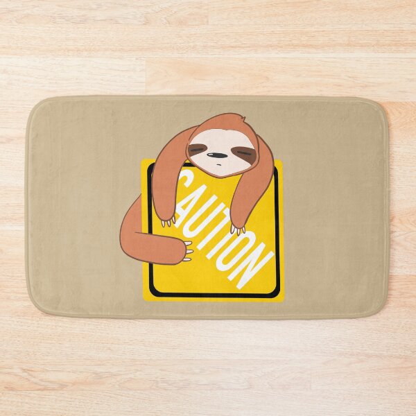 Item preview, Traffic Signs, Caution sign with lazy sloth - funny animal designed and sold by Aerithcloud01.