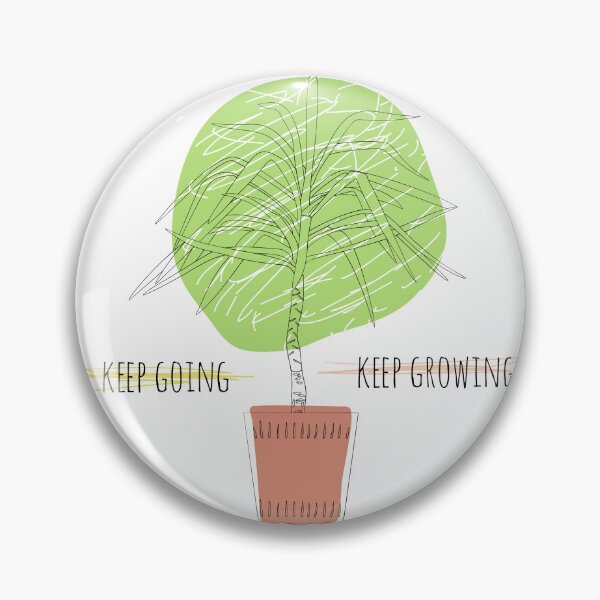 Item preview, Keep Going, Keep Growing - Inspirational Boho Style Plant Quote designed and sold by Naturalist Prints.