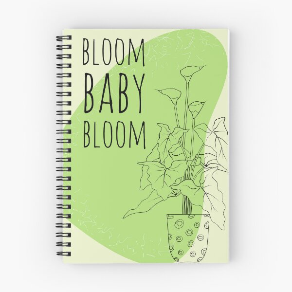 Item preview, Bloom Baby Bloom - Inspirational Boho Style Plant Quote designed and sold by Naturalist Prints.