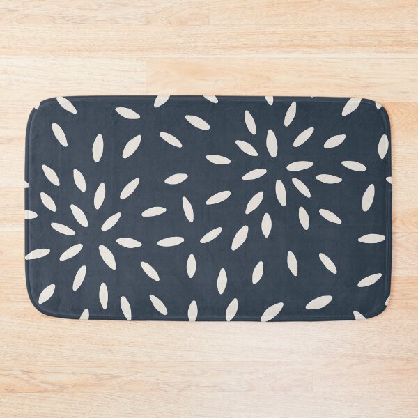 Item preview, Fireworks Flowers - Naval Blue & Alabaster White designed and sold by NolkDesign.