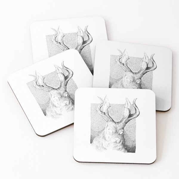 Item preview, Vector Version of A Mythical Beast Called a Jackalope: A Hare With Antlers designed and sold by TwinHand.