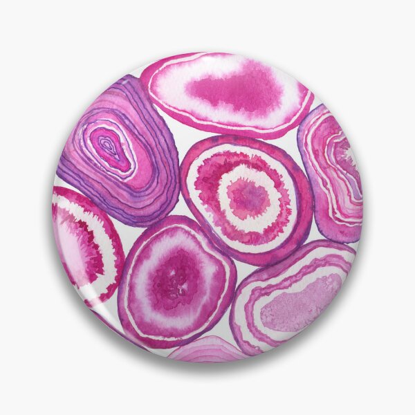 Item preview, Pink agate watercolor designed and sold by Katerina Mitkova Kirilova.