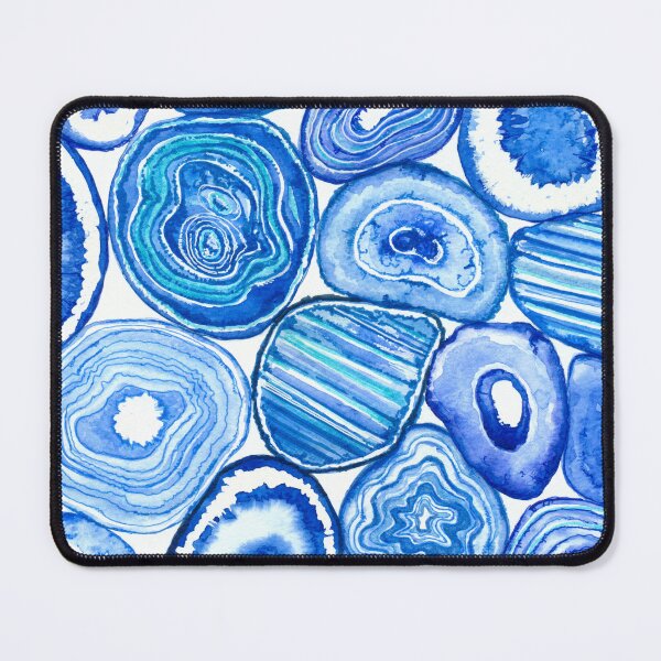 Item preview, Blue agate slices designed and sold by Katerina Mitkova Kirilova.