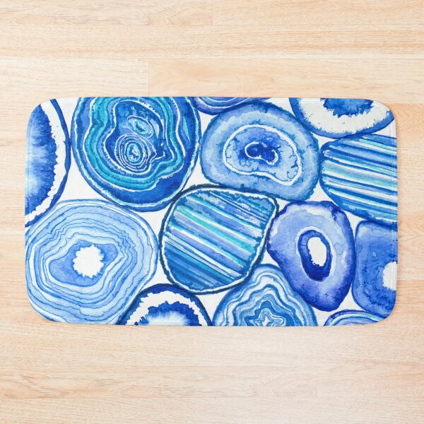 Item preview, Blue agate slices designed and sold by Katerina Mitkova Kirilova.