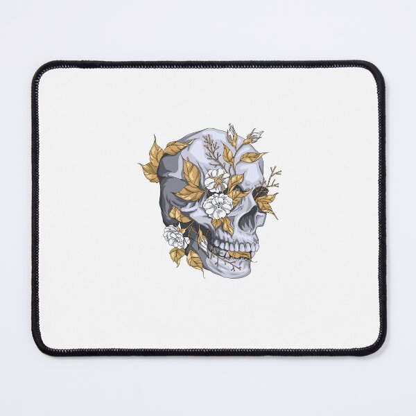 Item preview, Skull with Flowers designed and sold by JanooFactory.