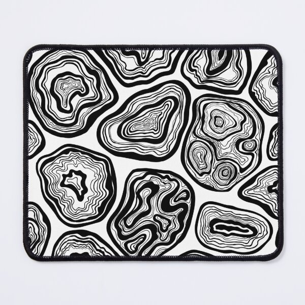 Item preview, Agate slices in black and white designed and sold by Katerina Mitkova Kirilova.