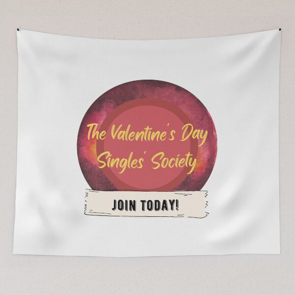 Item preview, The Valentine's Day Singles' Society - Join Today designed and sold by CosmicStory.
