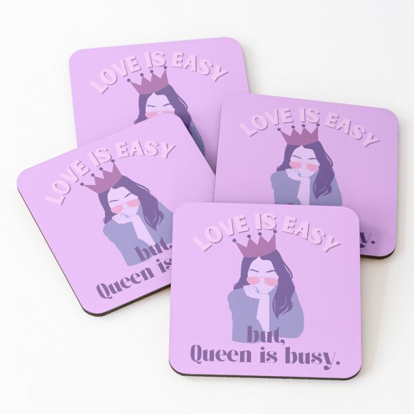 Item preview, Love Is Easy But Queen Is Busy Purple Themed designed and sold by quinellie.