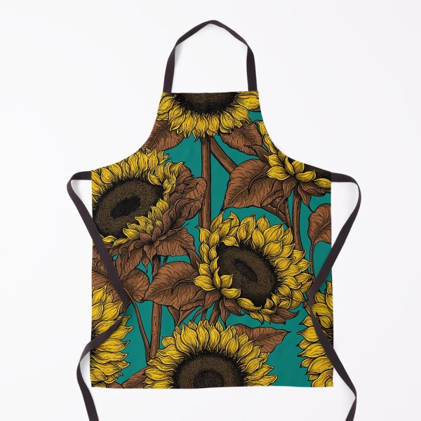 Item preview, Sunflowers on turquoise designed and sold by Katerina Mitkova Kirilova.