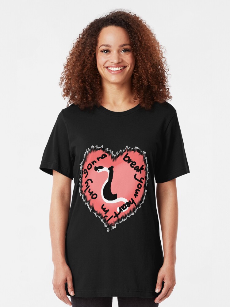 Alternate view of Heartworm Heart throb Slim Fit T-Shirt