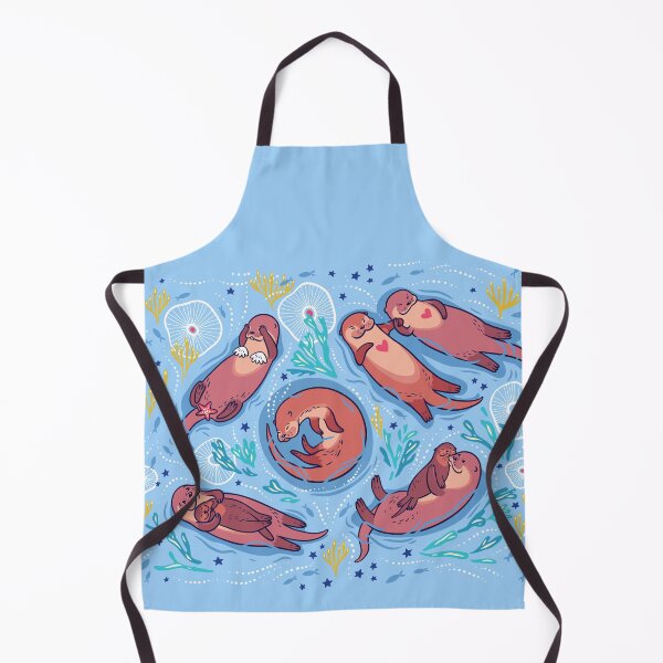 Item preview, Otters in love designed and sold by PenguinHouse.