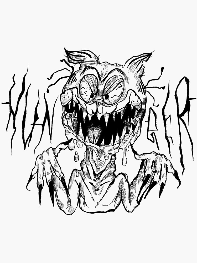 Creepy Garfield  Creepy drawings, Horror art, Cartoon drawings of animals