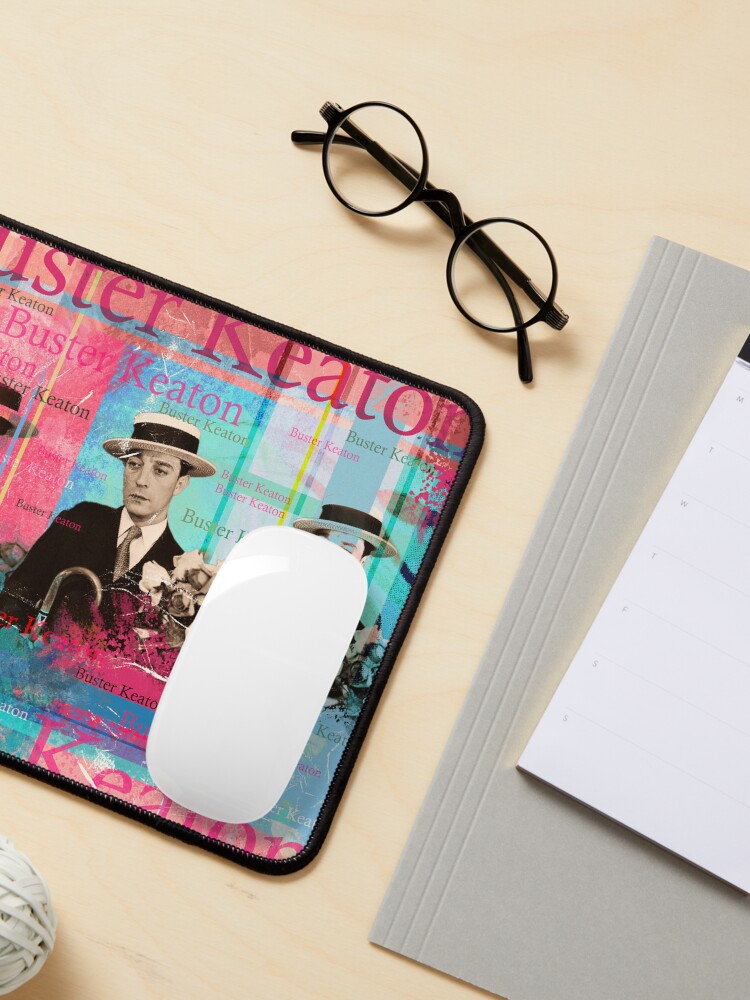 Alternate view of with which he did acrobatic gymnastics across the screen. His films "The General" are famous Mouse Pad