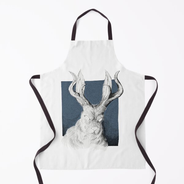 Item preview, Mythical Beast--Jackalope With A Blue Background designed and sold by TwinHand.