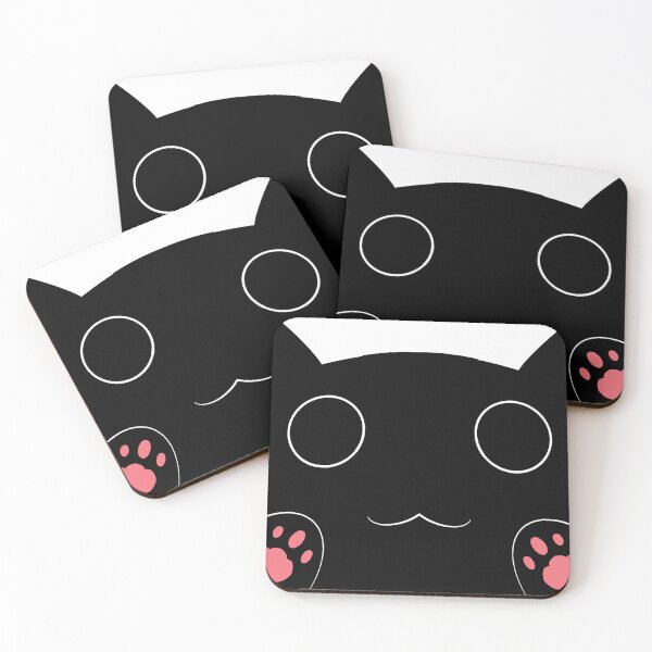 Item preview, Kawaii Peeking Black Cat designed and sold by sewohayami.