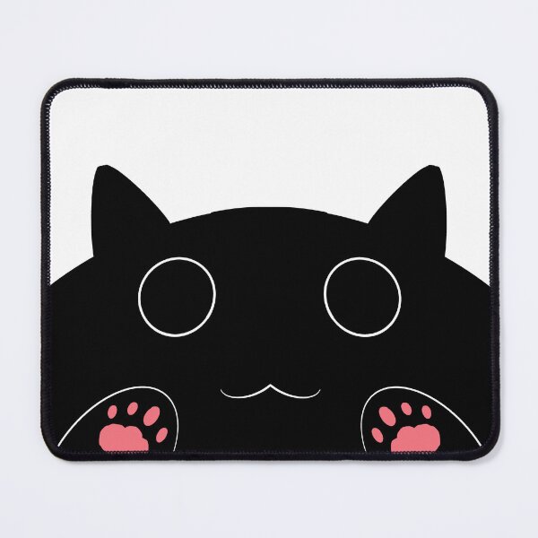Item preview, Kawaii Peeking Black Cat designed and sold by sewohayami.