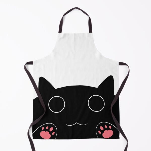 Item preview, Kawaii Peeking Black Cat designed and sold by sewohayami.