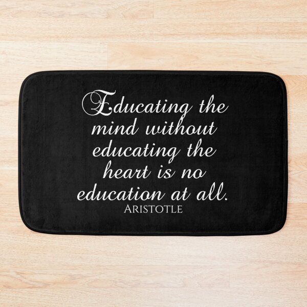 Item preview, Aristotle Quote - Educating The Mind Without Educating The Heart Is No Education At All -  Greek Philosophy - White designed and sold by PhiloJourney.