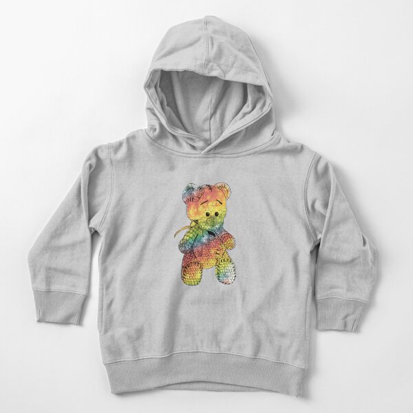 Colourful Teddy bear Toddler Pullover Hoodie