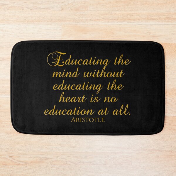 Item preview, Aristotle Quote - Educating The Mind Without Educating The Heart Is No Education At All -  Greek Philosopher - Gold designed and sold by PhiloJourney.