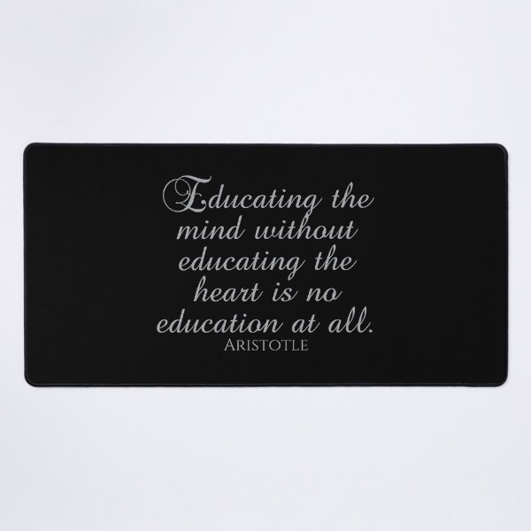 Item preview, Aristotle Quote - Educating The Mind Without Educating The Heart Is No Education At All - Greece - Silver designed and sold by PhiloJourney.
