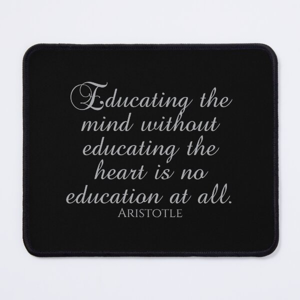 Item preview, Aristotle Quote - Educating The Mind Without Educating The Heart Is No Education At All - Greece - Silver designed and sold by PhiloJourney.