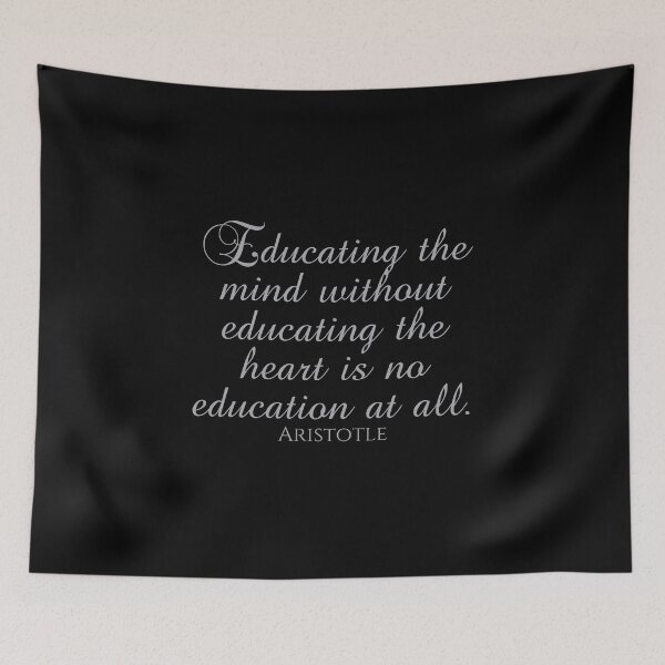 Item preview, Aristotle Quote - Educating The Mind Without Educating The Heart Is No Education At All -  Greece - Silver designed and sold by PhiloJourney.