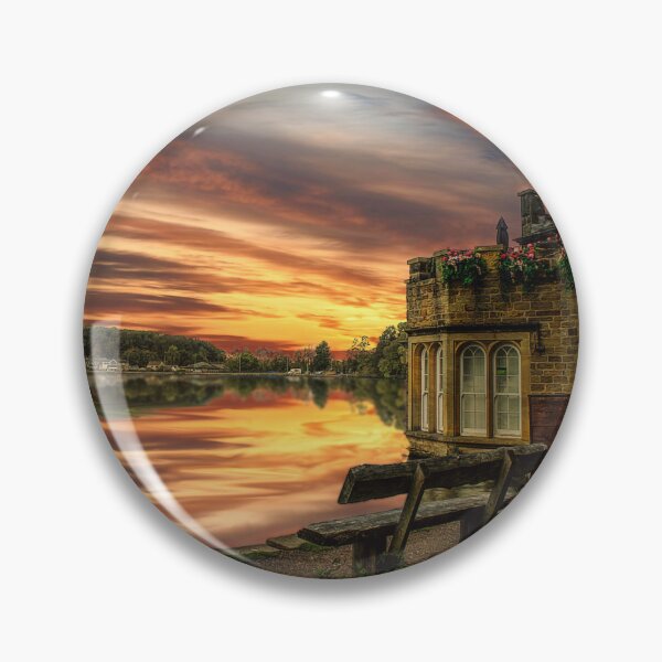 Item preview, Sunset At Newmillerdam Country Park in Wakefield, West Yorkshire. designed and sold by Alisonchambers2.