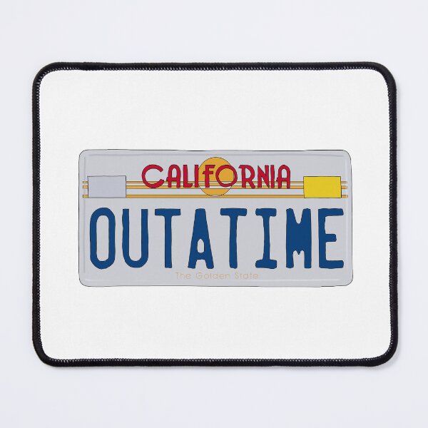 Item preview, OUTATIME Licence Plate designed and sold by thebcarts.