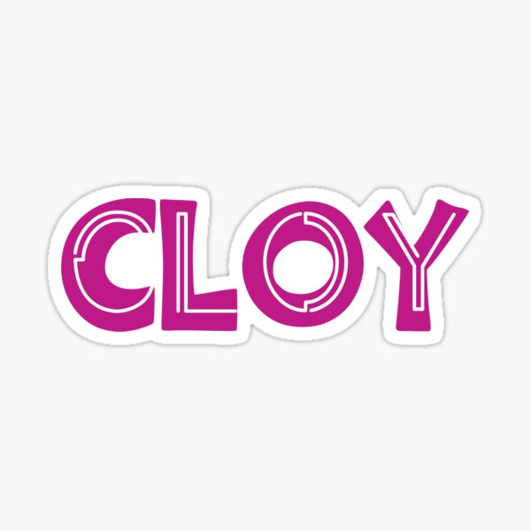 Artikel-Vorschau von Cloy-Typografie, designt und verkauft von happyandbubbly.
