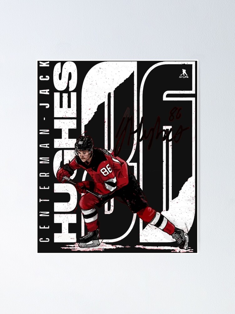Jack Hughes Alternate Jersey  Poster for Sale by OurBoudoirs