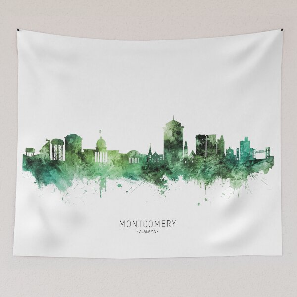 Item preview, Montgomery Alabama Skyline designed and sold by ArtPrints.