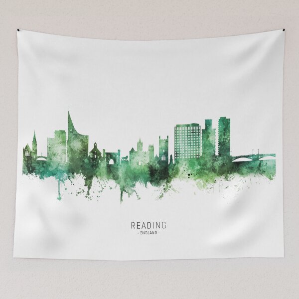 Artikelvorschau, Reading England Skyline entworfen und verkauft von ArtPrints.