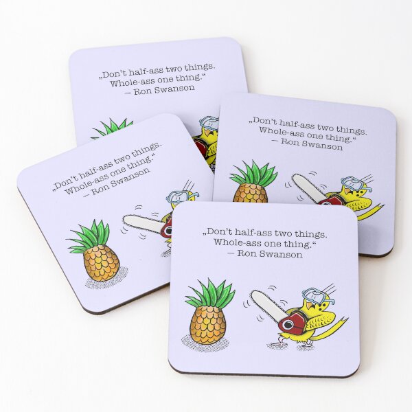 Item preview, Don't Half-Ass Two Things, Whole-Ass One Thing - Funny Parakeet Illustration designed and sold by HalloMolly.