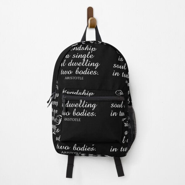 Item preview, Aristotle Quote - Friendship Is A Single Soul Dwelling In Two Bodies - Friendship - White designed and sold by PhiloJourney.