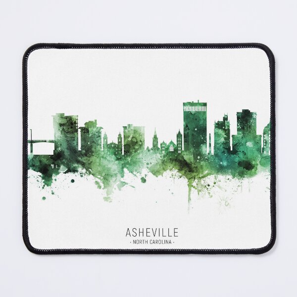 Item preview, Asheville North Carolina Skyline designed and sold by ArtPrints.