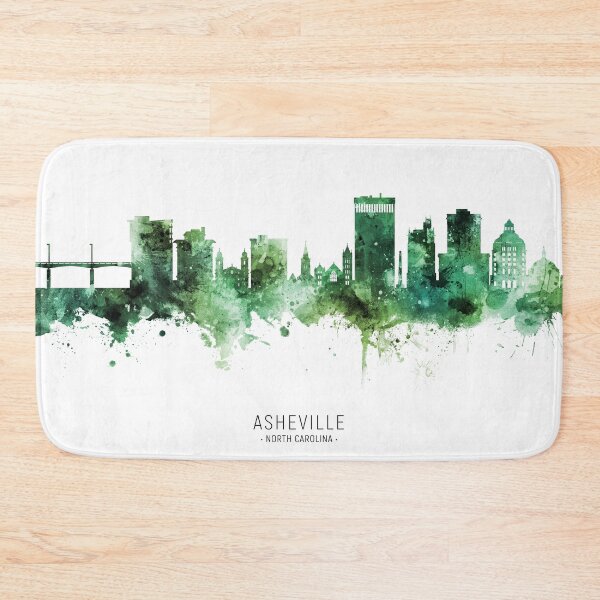 Item preview, Asheville North Carolina Skyline designed and sold by ArtPrints.