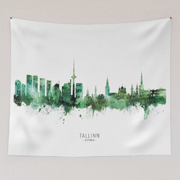 Item preview, Tallinn Estonia Skyline designed and sold by ArtPrints.