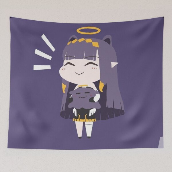 Item preview, Cute Ina with takodachi || Anime girl  designed and sold by AszaAri.