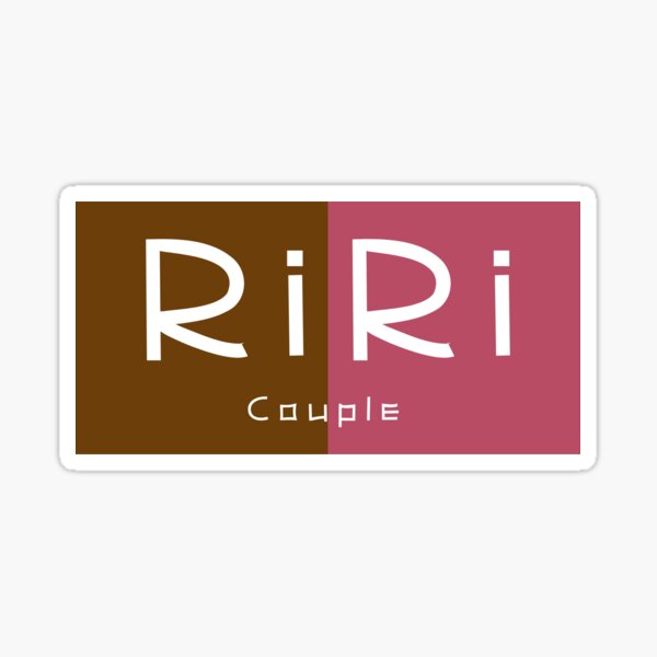 Artikel-Vorschau von RiRi-Paar-Typografie, designt und verkauft von happyandbubbly.