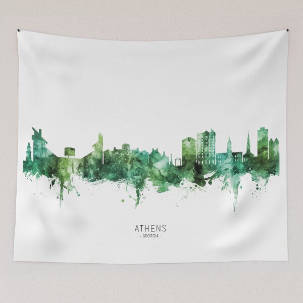 Item preview, Athens Georgia Skyline designed and sold by ArtPrints.