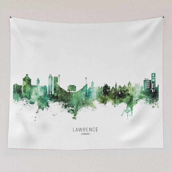 Item preview, Lawrence Kansas Skyline designed and sold by ArtPrints.