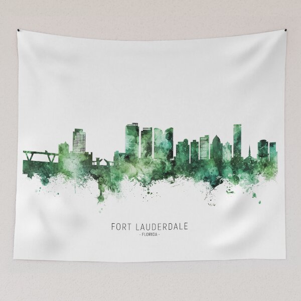 Item preview, Fort Lauderdale Florida Skyline designed and sold by ArtPrints.