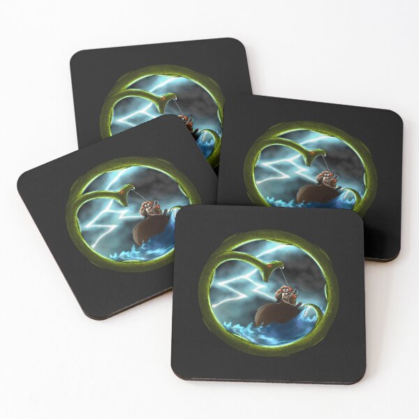 Item preview, Thor vs Jormungandr Sticker designed and sold by ChristinaUrban.