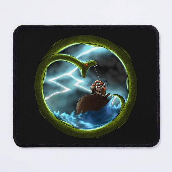 Item preview, Thor vs Jormungandr Sticker designed and sold by ChristinaUrban.