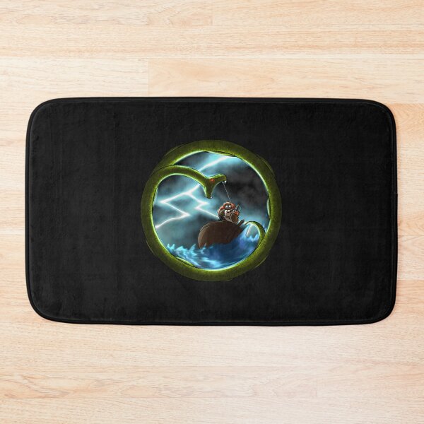 Item preview, Thor vs Jormungandr Sticker designed and sold by ChristinaUrban.