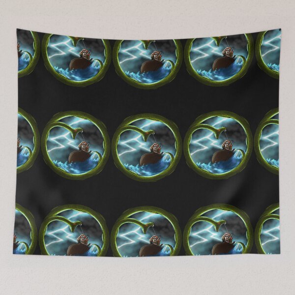 Item preview, Thor vs Jormungandr Sticker designed and sold by ChristinaUrban.