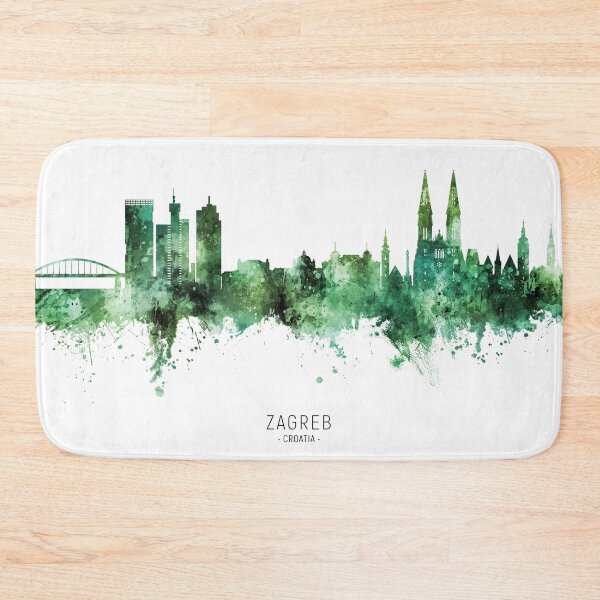 Item preview, Zagreb Croatia Skyline designed and sold by ArtPrints.
