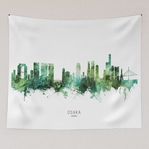 Item preview, Osaka Japan Skyline designed and sold by ArtPrints.