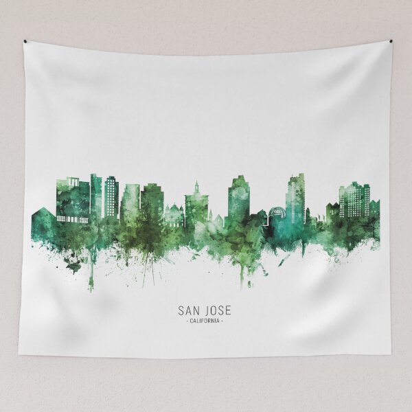 Item preview, San Jose California Skyline designed and sold by ArtPrints.